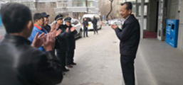 王颖鸣副局长慰问机关后勤工作人员